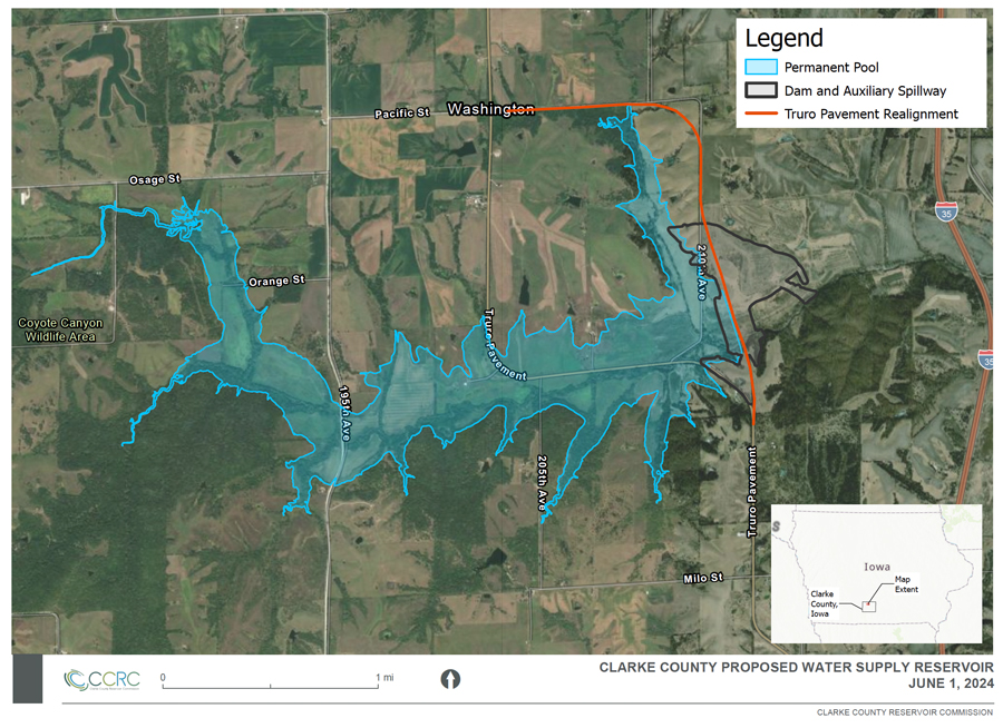 Clarke County Reservoir Map