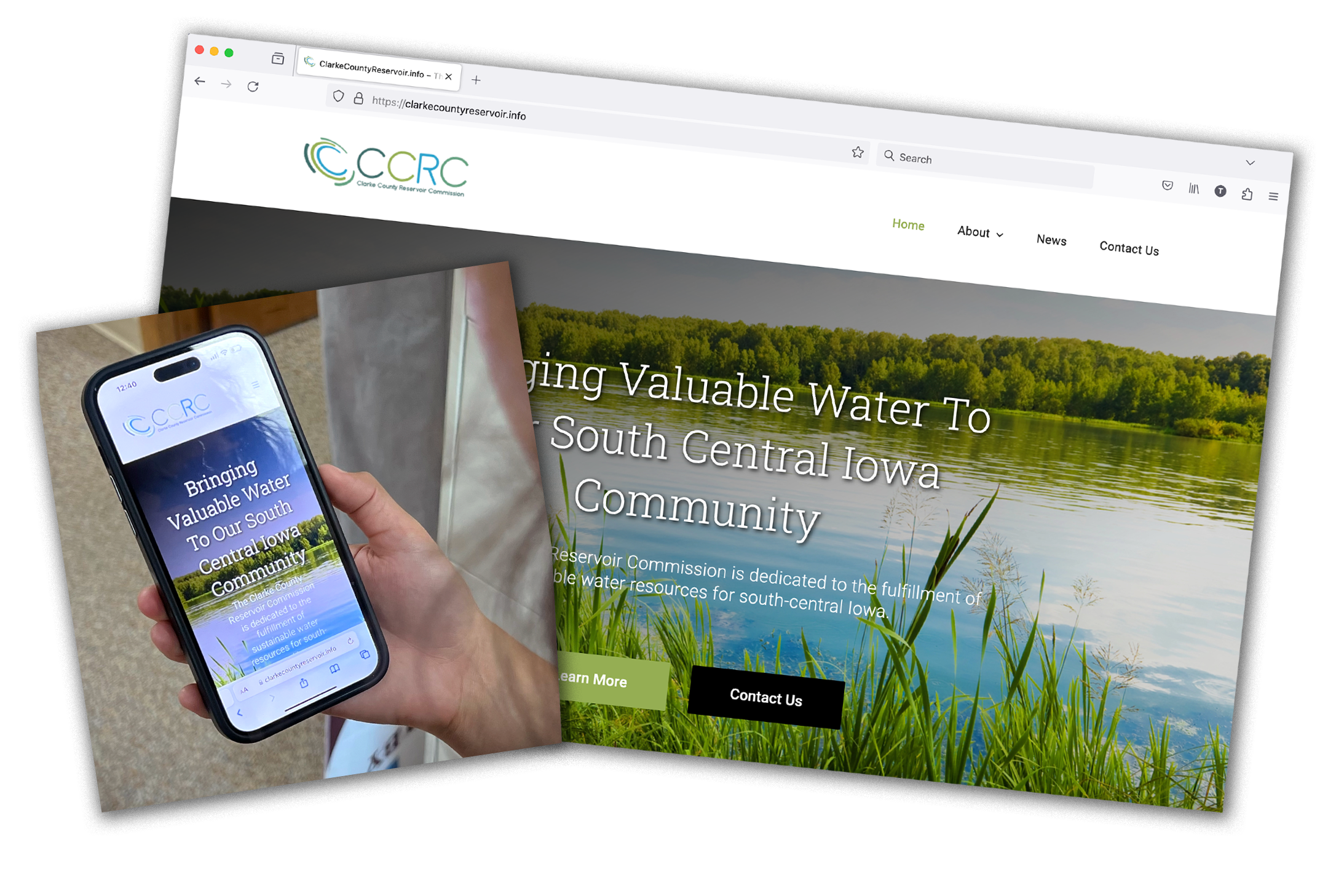 new clarke county reservoir (CCRC) web site